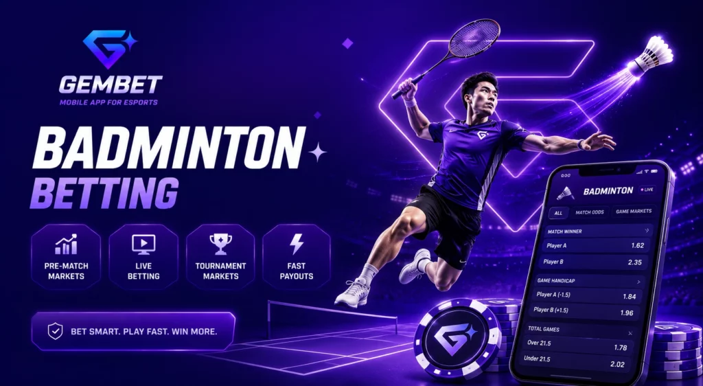 Badminton Betting on Gembet